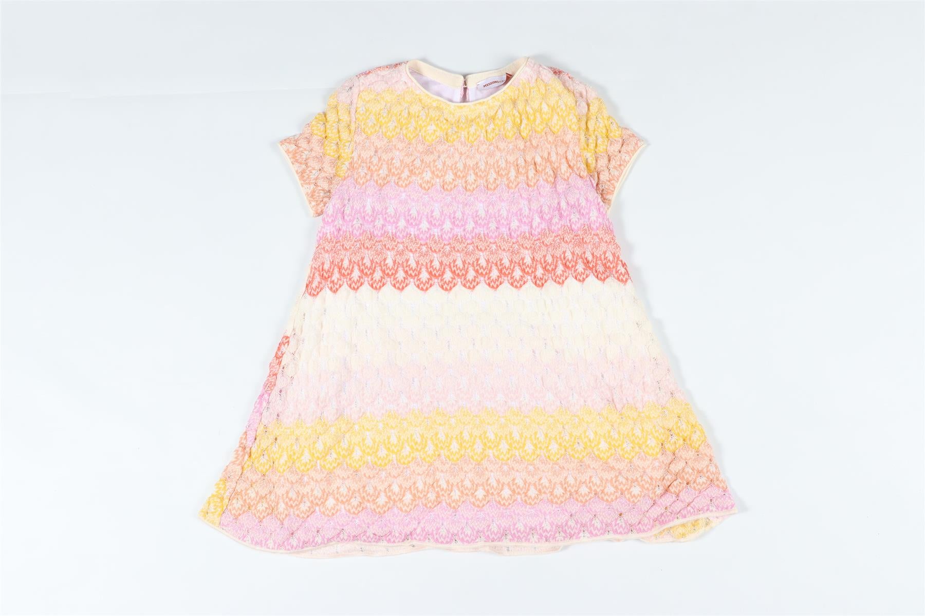 MISSONI MULTICOLOURED KIDS GIRLS CROCHET DRESS 4-5 YEARS