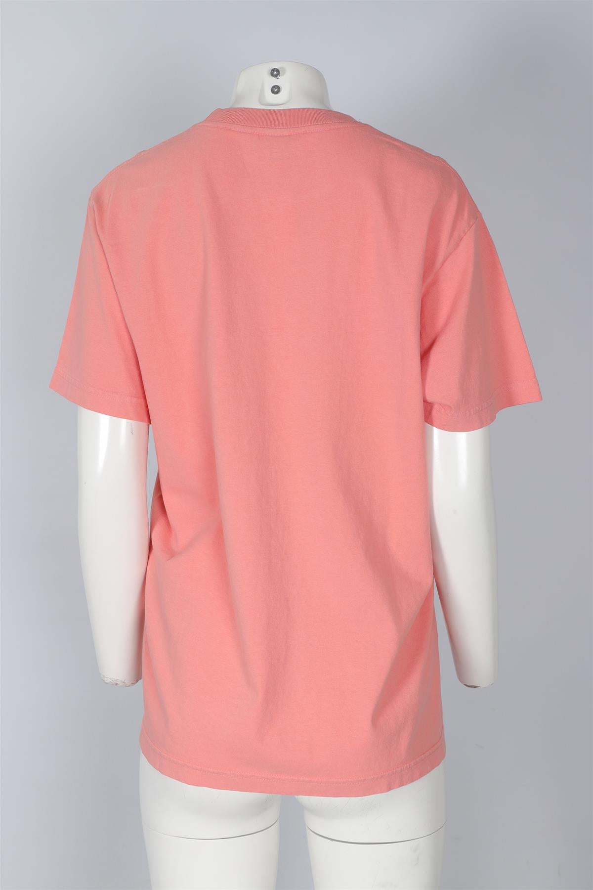 SPORTY & RICH ORANGE COTTON T-SHIRT MEDIUM