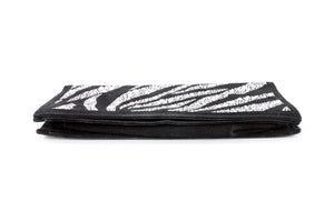 ROBERTO CAVALLI BLACK SUEDE CLUTCH