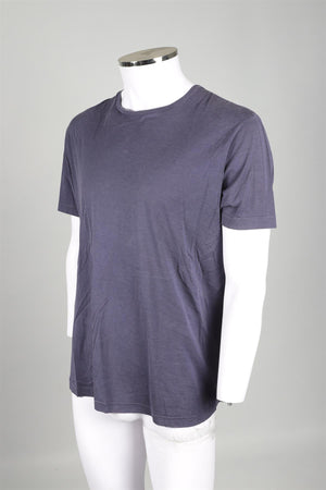 LORO PIANA BLUE MEN'S COTTON T-SHIRT XX-LARGE