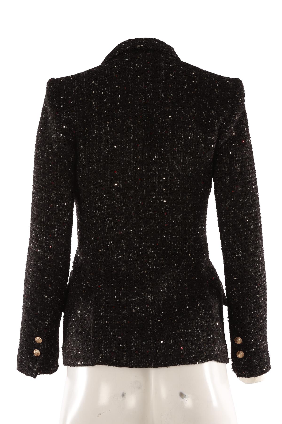 BLACK TWEED BLAZER