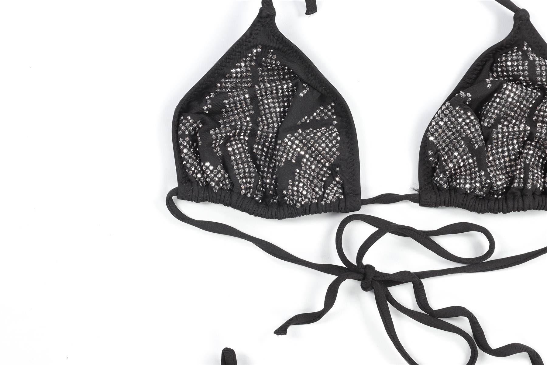 MELISSA ODABASH BLACK BIKINI UK 10-14