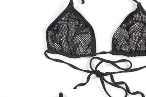 MELISSA ODABASH BLACK BIKINI UK 10-14