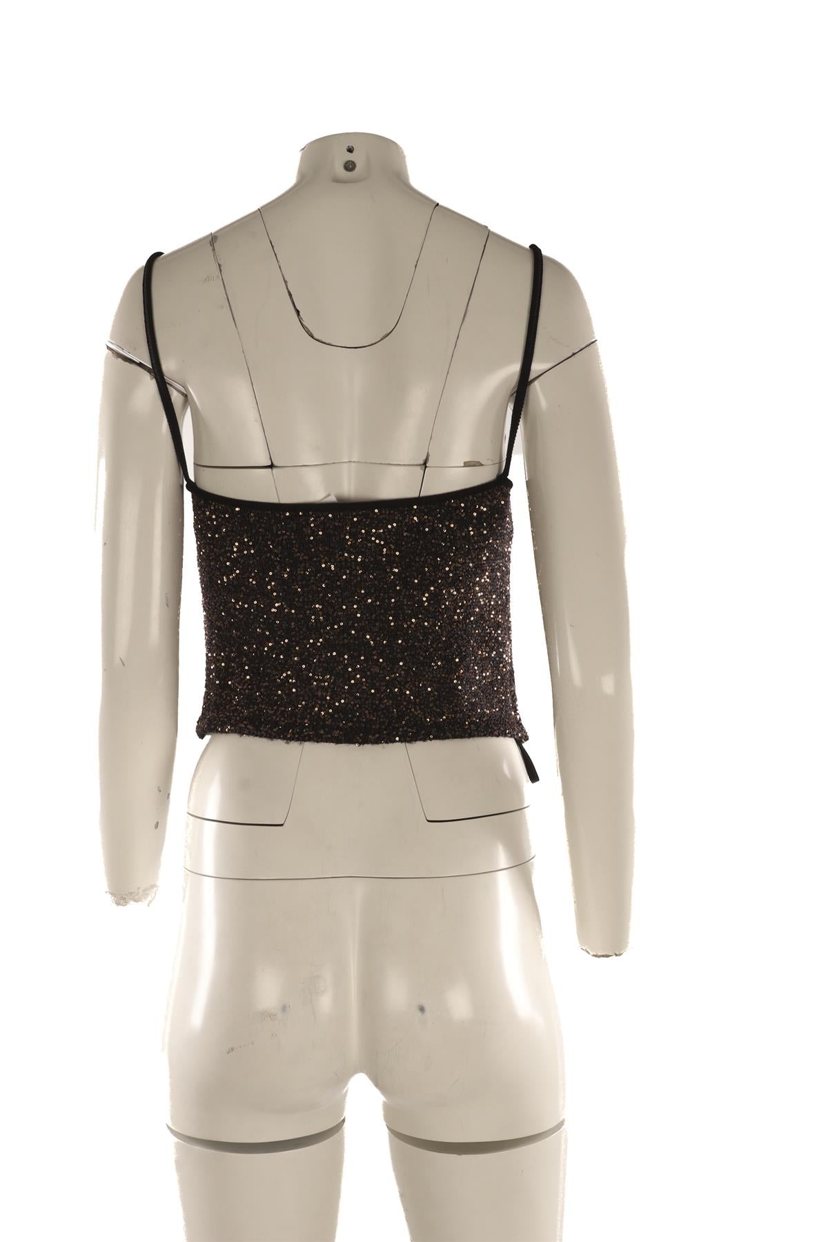ALTUZARRA BLACK KNIT TOP XSMALL
