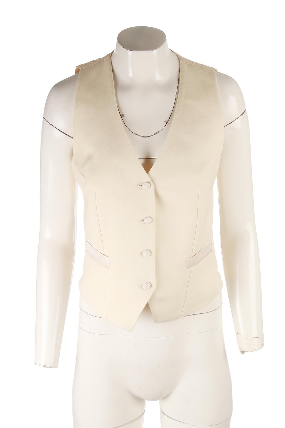 CREAM WOOL WAISTCOAT