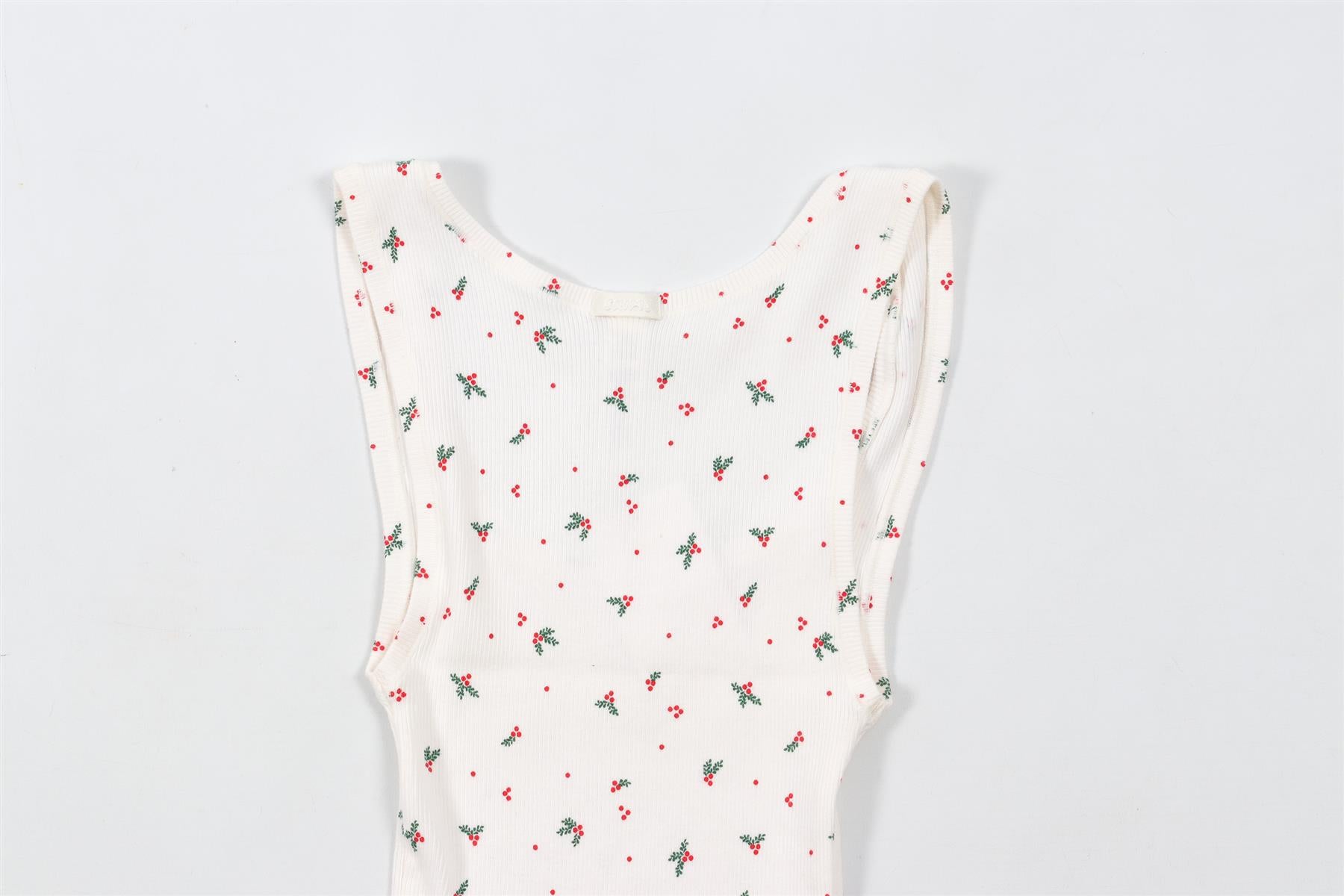 SKIMS CREAM COTTON TOP XXSMALL