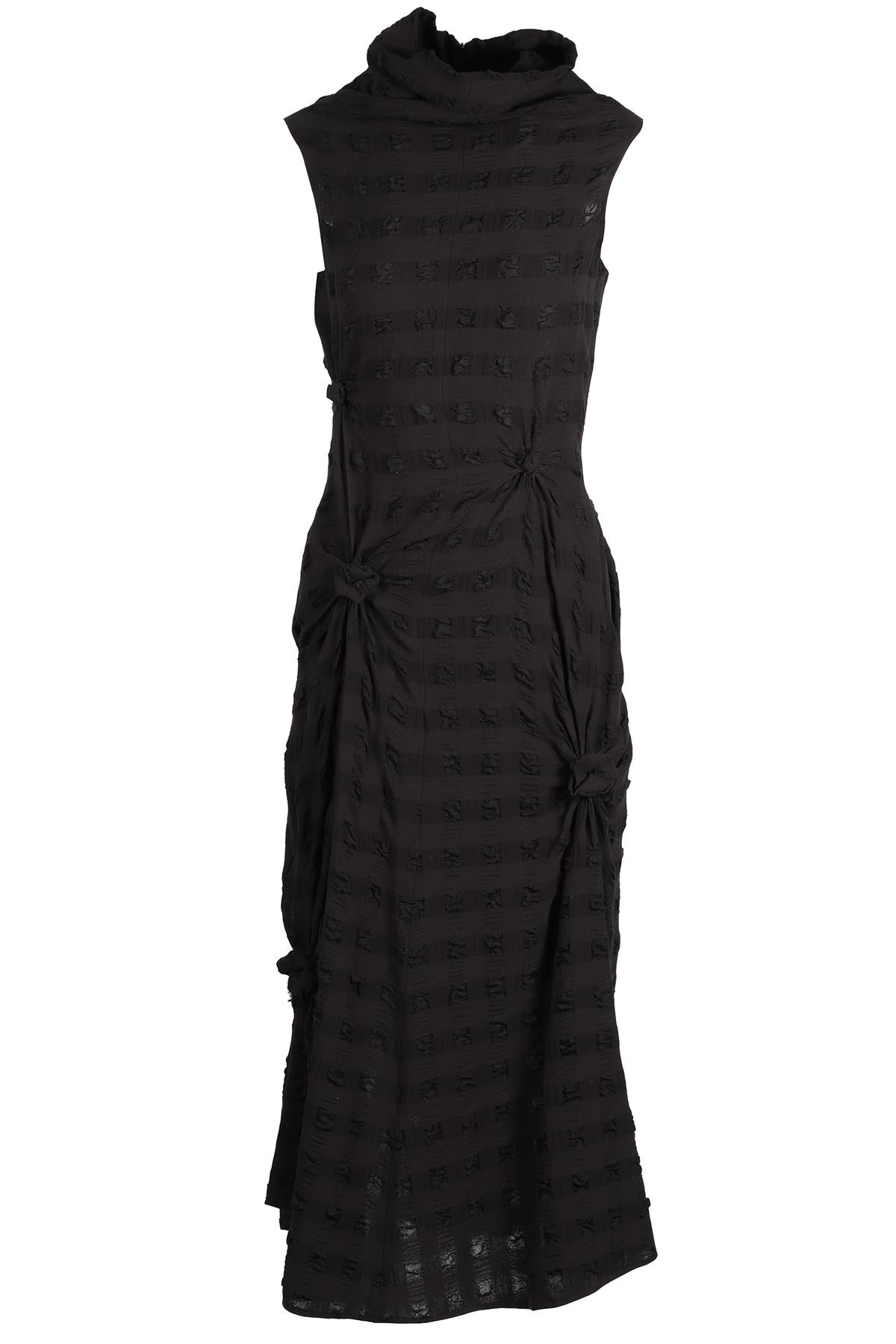 THE ROW BLACK COTTON MAXI DRESS XSMALL