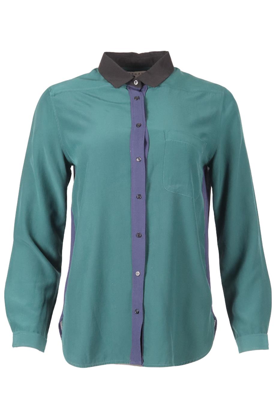 SANDRO CREPE SHIRT UK 10