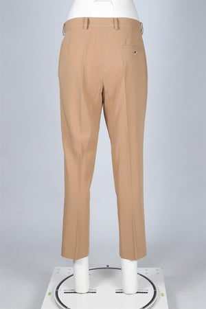 BOTTEGA VENETA BEIGE WOOL STRAIGHT LEG PANTS IT 42 UK 10