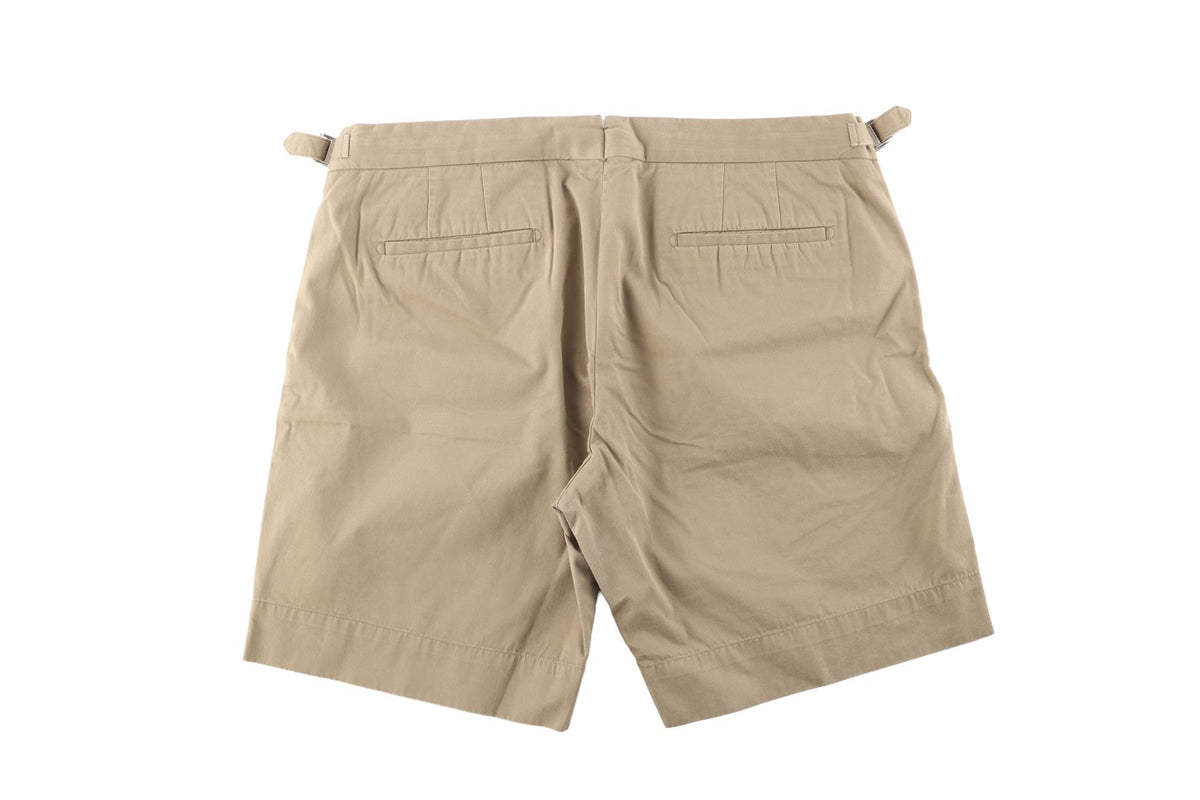 ORLEBAR BROWN KHAKI MENS COTTON SHORTS W34