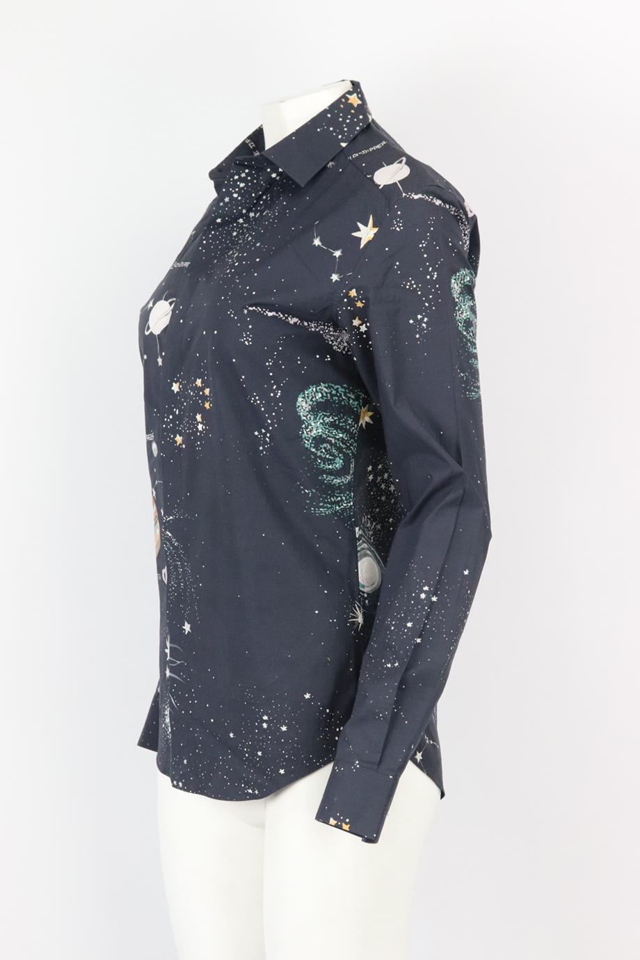 VALENTINO PRINTED COTTON SHIRT IT 38 UK 6