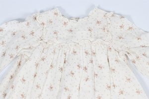 BONPOINT CREAM BABY GIRLS COTTON DRESS 18 MONTHS