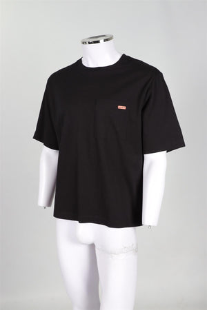 ACNE STUDIOS BLACK MEN'S COTTON T-SHIRT SMALL