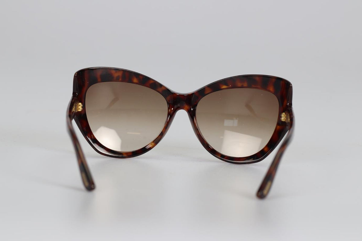 TOM FORD CAT EYE TORTOISESHELL ACETATE SUNGLASSES