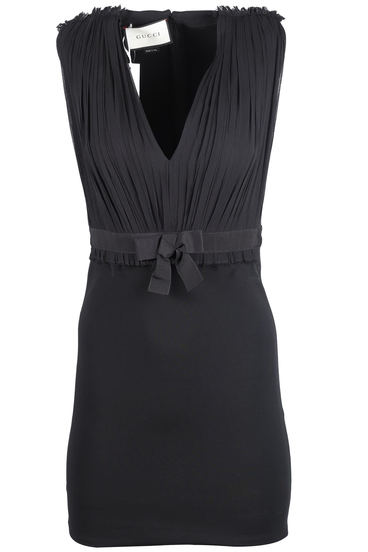 GUCCI BLACK KNIT MINI DRESS XSMALL