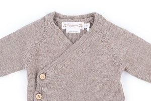 Bonpoint Taupe Kids Girls Knit Set 3 Months