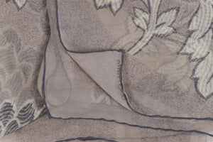 GIORGIO ARMANI TAUPE VINTAGE SILK SCARF