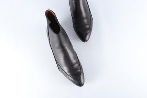 BALENCIAGA BLACK LEATHER ANKLE BOOTS EU 36.5 UK 3.5 US 6.5