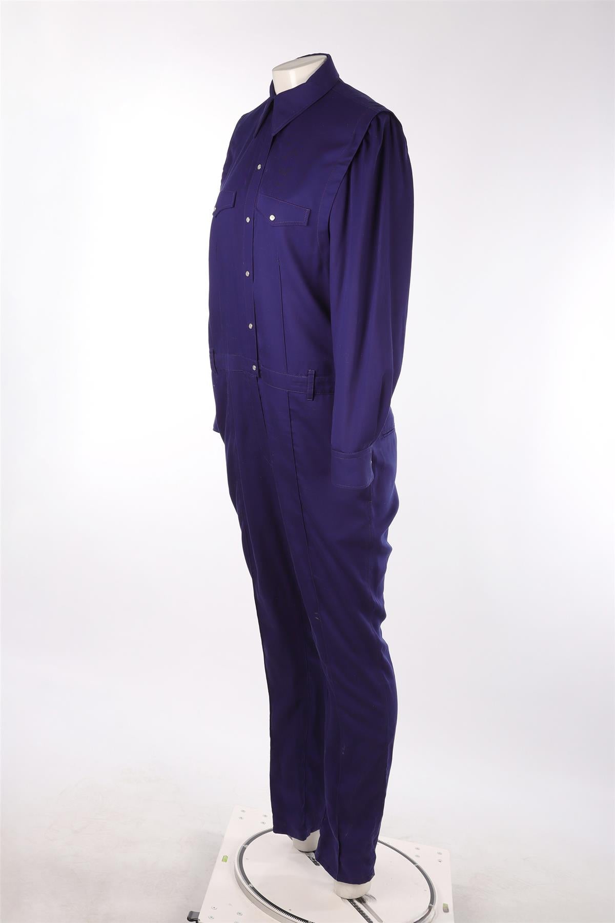 ISABEL MARANT PURPLE WOVEN JUMPSUIT FR 40 UK 12