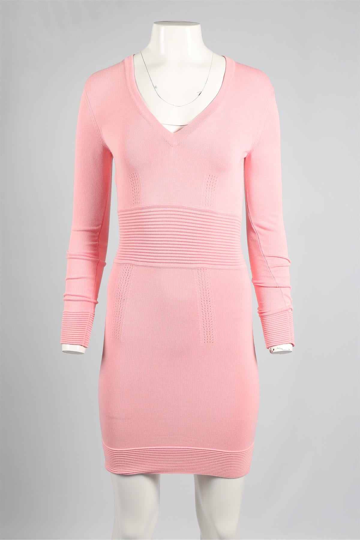 LA PERLA PINK KNIT MINI DRESS XSMALL