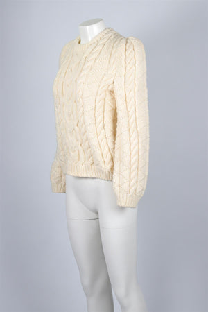 MARIDRUNA CREAM WOOL SWEATER ONE SIZE