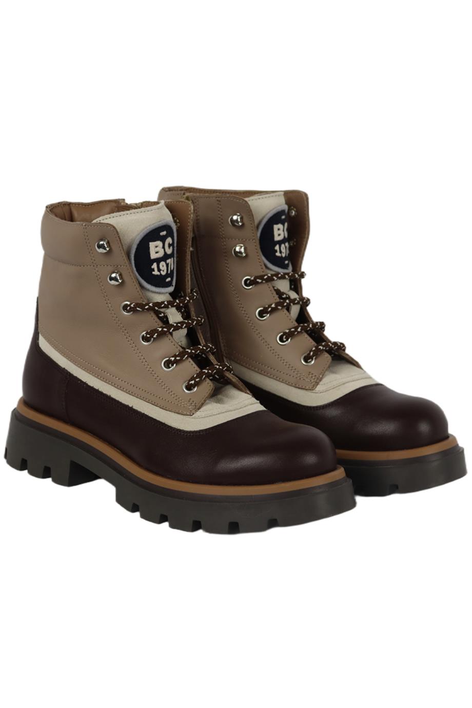 BRUNELLO CUCINELLI KIDS BOYS LEATHER BOOTS EU 34 UK 2