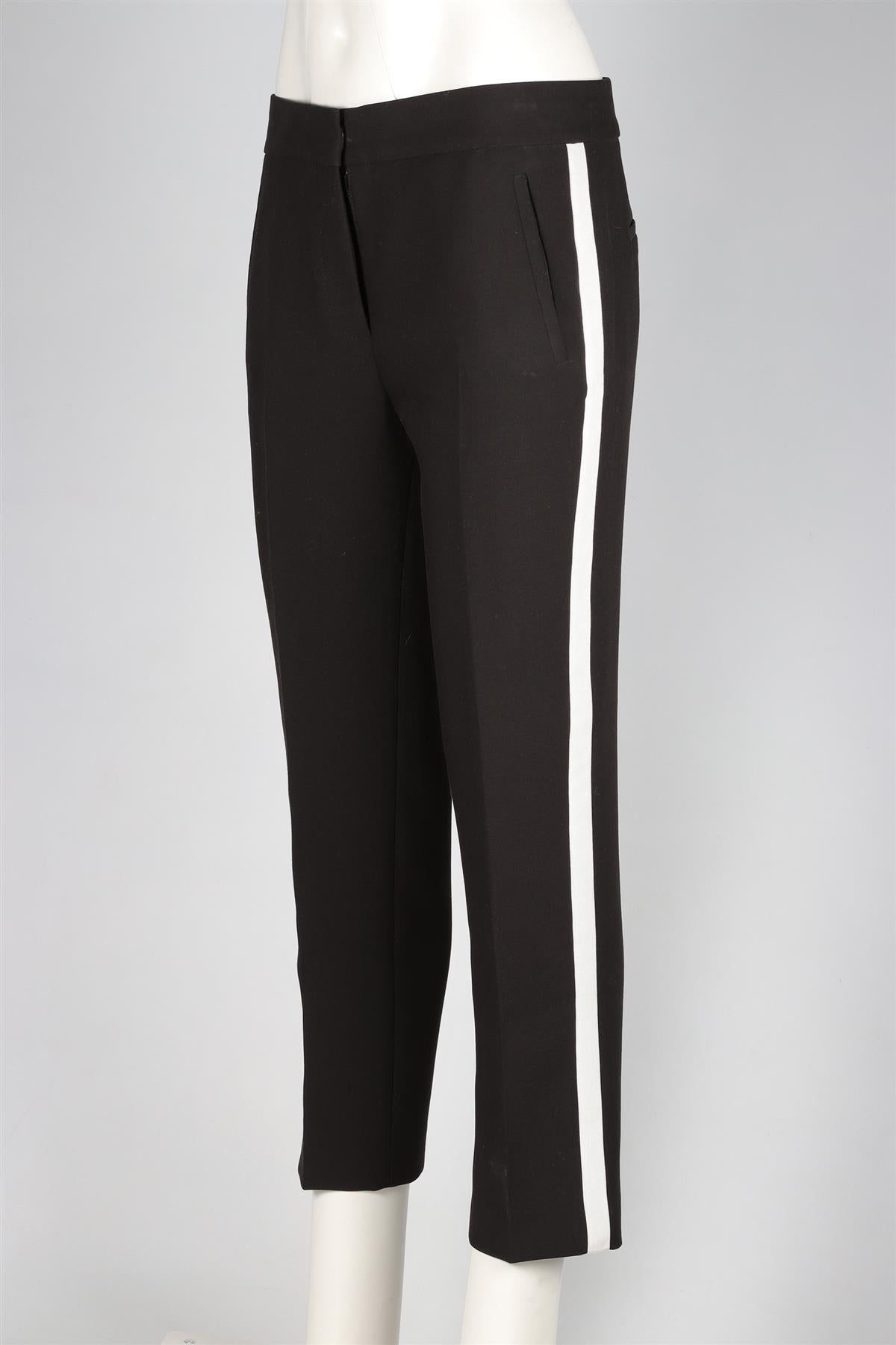 ME+EM BLACK STRAIGHT LEG PANTS UK 10