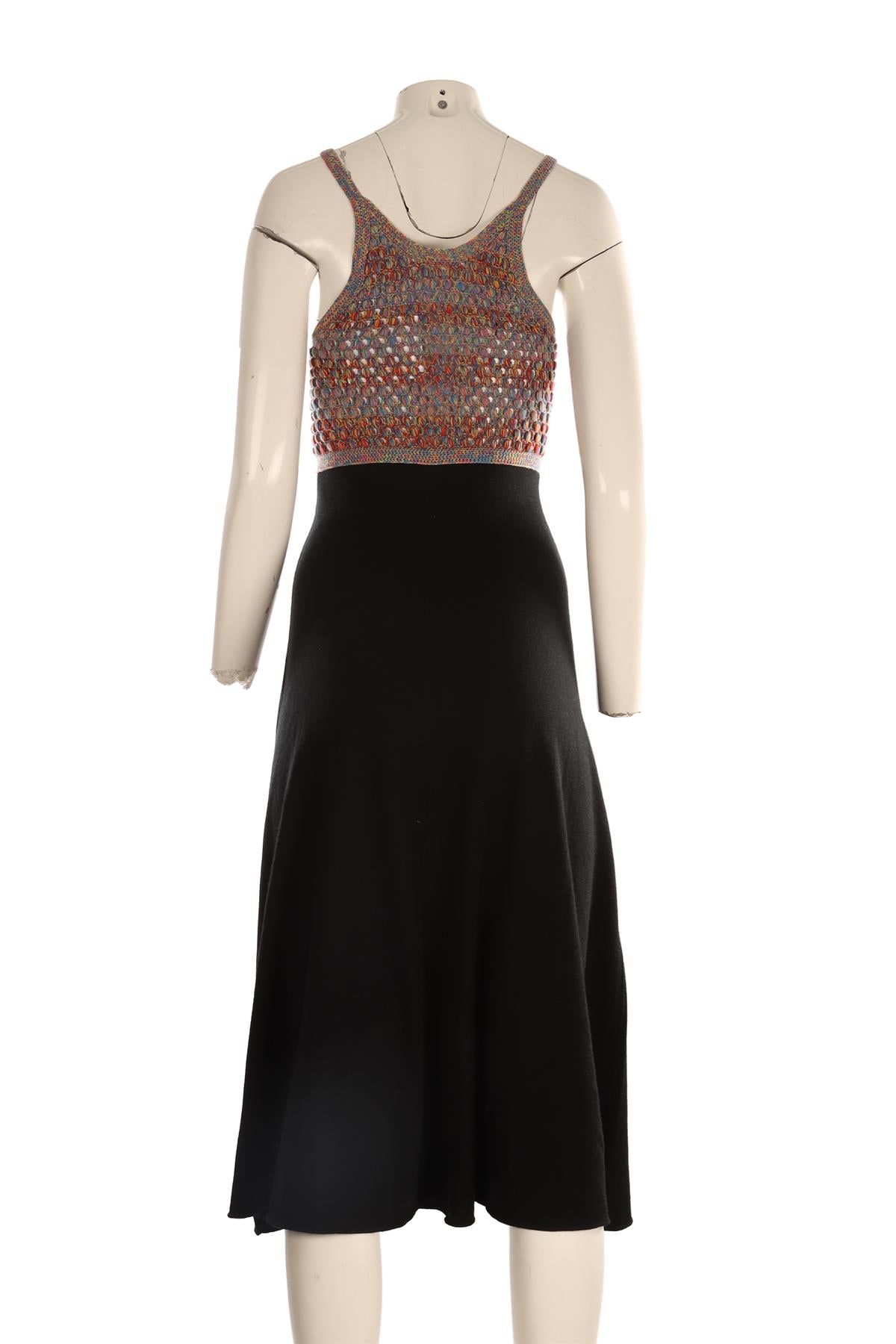 CHLOÉ MULTI WOOL MAXI DRESS XSMALL