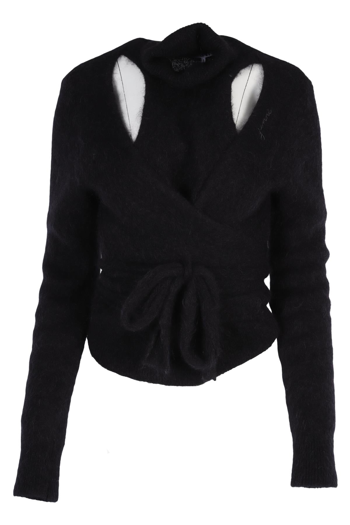 GANNI BLACK ALPACA SWEATER MEDIUM