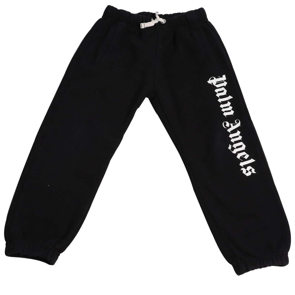 PALM ANGELS BLACK KIDS BOYS COTTON PANTS 8 YEARS