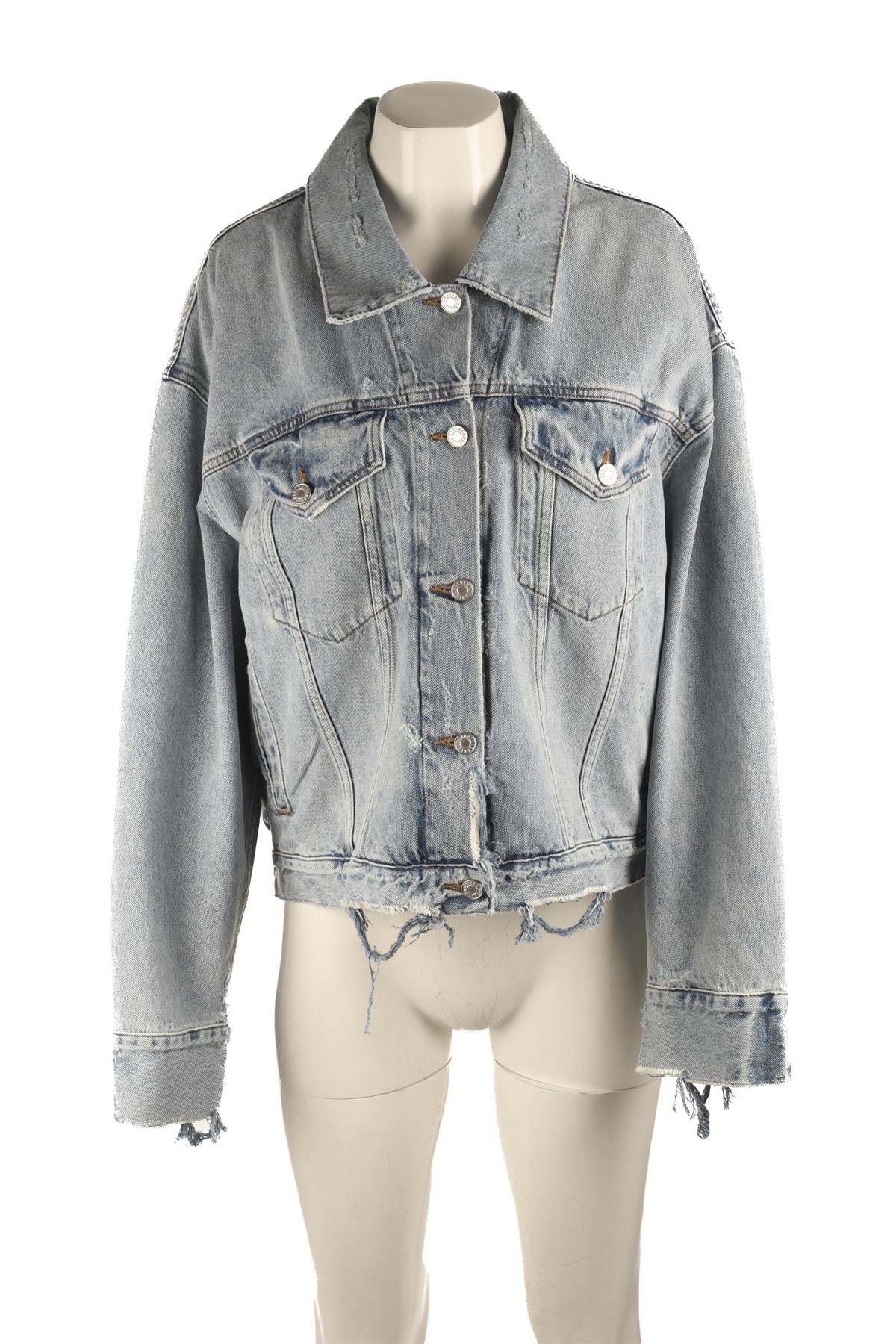 AGOLDE BLUE DENIM JACKET MEDIUM