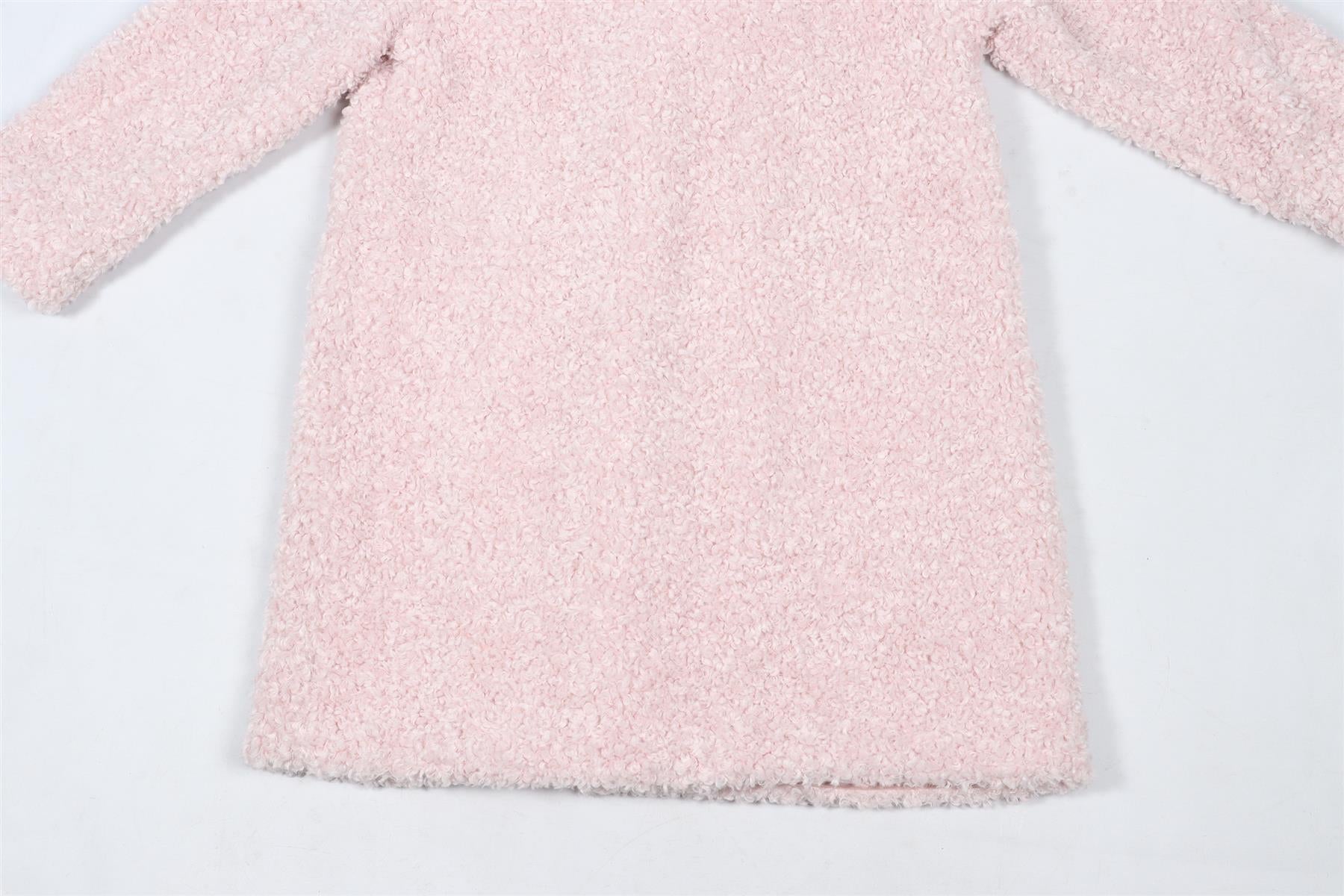 MONNALISA PINK KIDS GIRLS FAUX SHEARLING COAT 8 YEARS