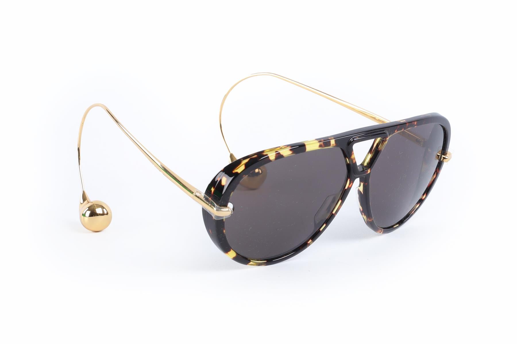 BOTTEGA VENETA BROWN FRAME SUNGLASSES