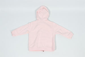 BONPOINT PINK BABY GIRLS COTTON HOODIE 18 MONTHS