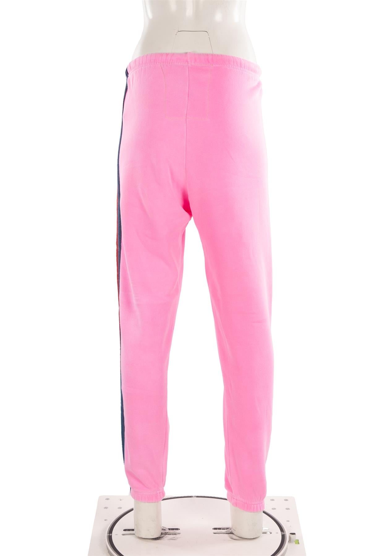 AVIATOR NATION PINK COTTON TRACK PANTS XSMALL