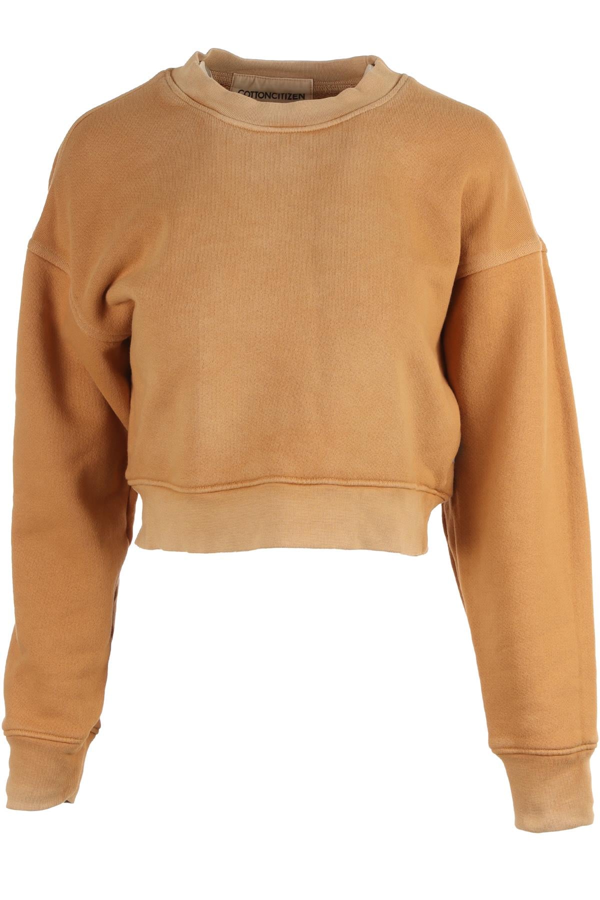 COTTON CITIZEN TAN COTTON SWEATSHIRT SMALL