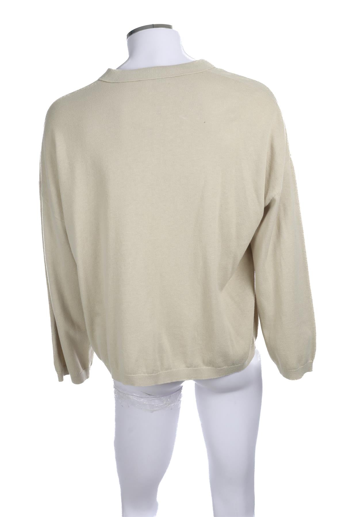 COMMAS CREAM MENS COTTON JUMPER SMALL