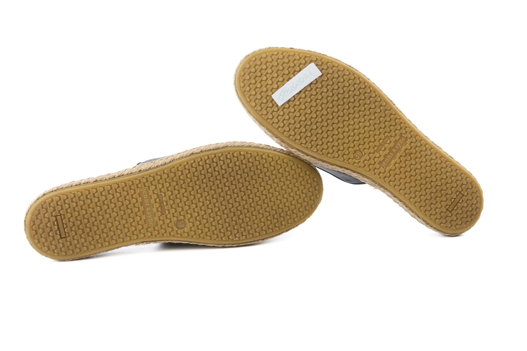 JENNI KAYNE BLACK LEATHER MULES EU 38 UK 5 US 8