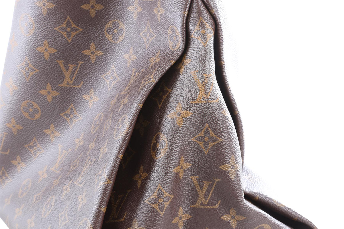 LOUIS VUITTON BROWN 2015 ARTSY GM MONOGRAM COAT CANVAS SHOULDER BAG