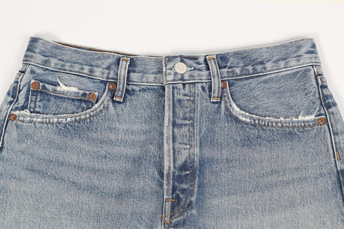 AGOLDE HIGH RISE DENIM SHORTS W27 UK 8-10