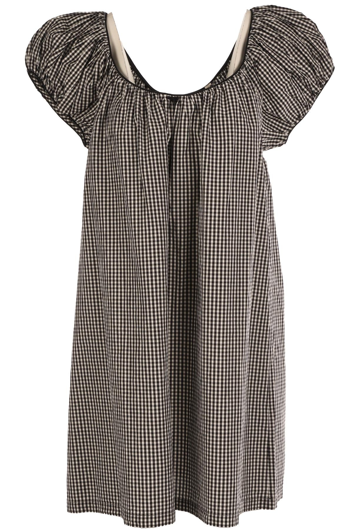 DOEN BLACK COTTON DRESS MEDIUM