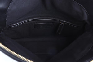 ALEXANDER MCQUEEN BLACK LEATHER CLUTCH