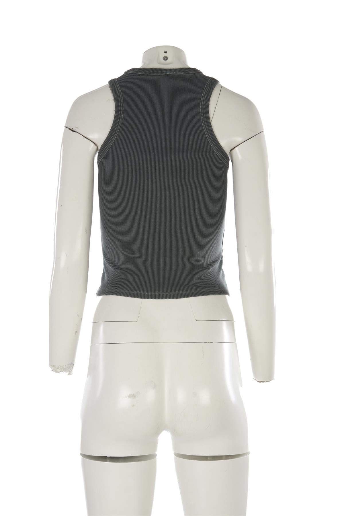 MIU MIU GREY COTTON TOP XSMALL