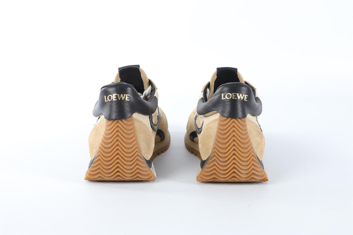 LOEWE BEIGE FLOW RUNNER SUEDE SNEAKERS EU 38 UK 5 US 8