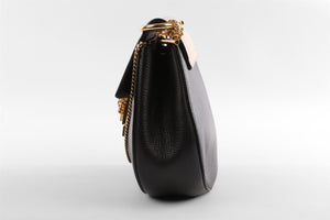 CHLOÉ BLACK DREW MEDIUM LEATHER SHOULDER BAG