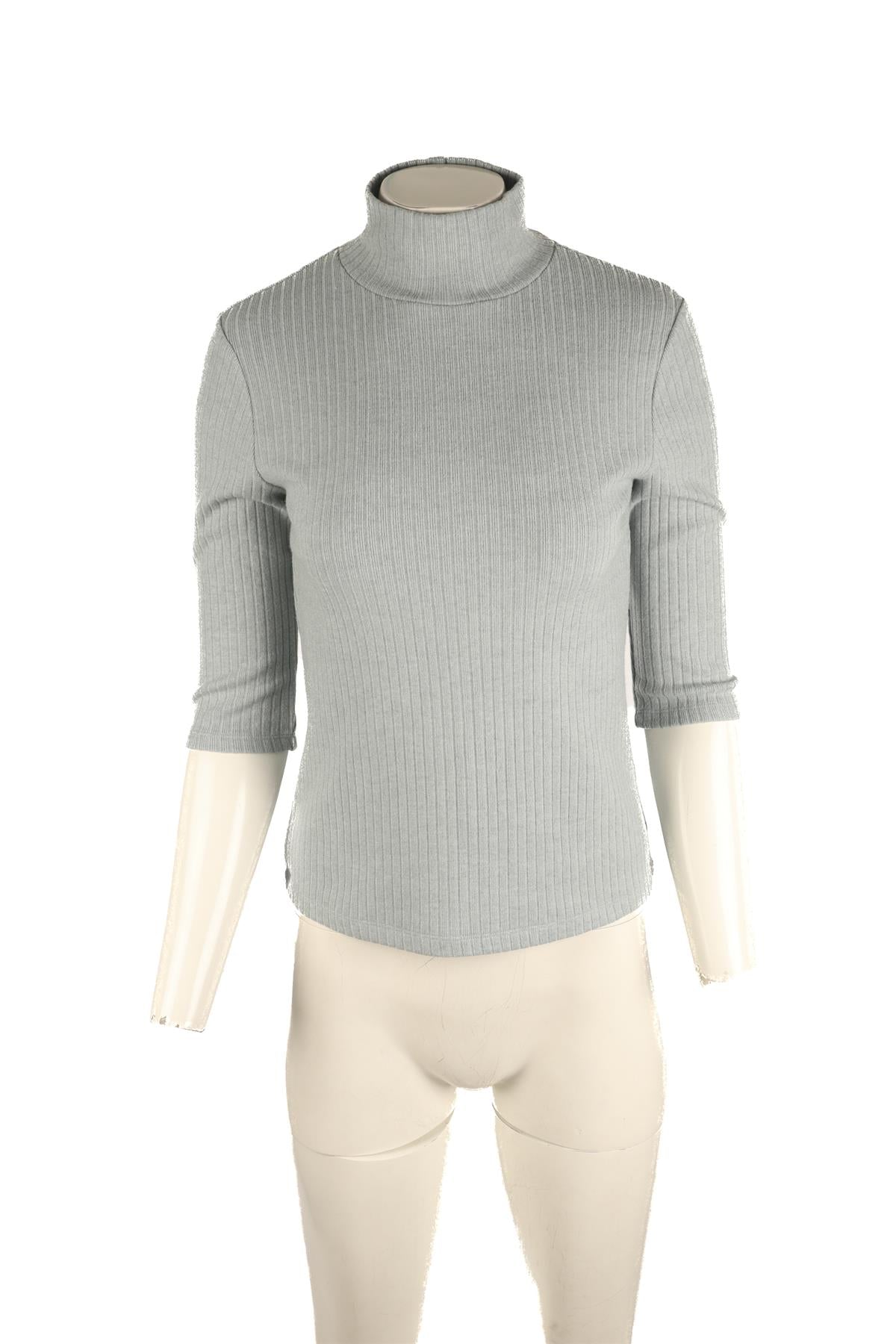 VINCE BLUE KNIT TOP MEDIUM