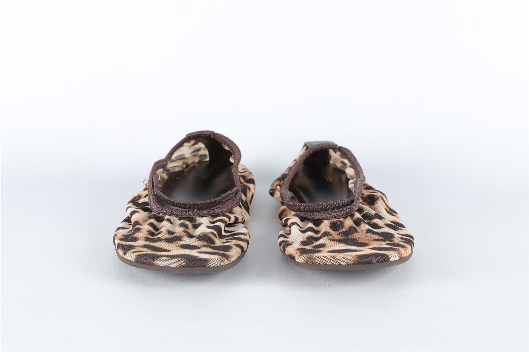 REFORMATION BROWN MESH BALLET FLATS EU 38 UK 5 US 8