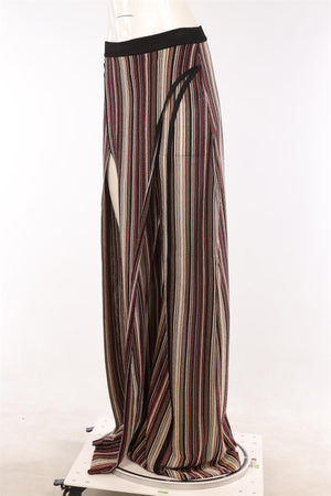 BALMAIN MULTI KNIT WIDE LEG PANTS FR 38 UK 10