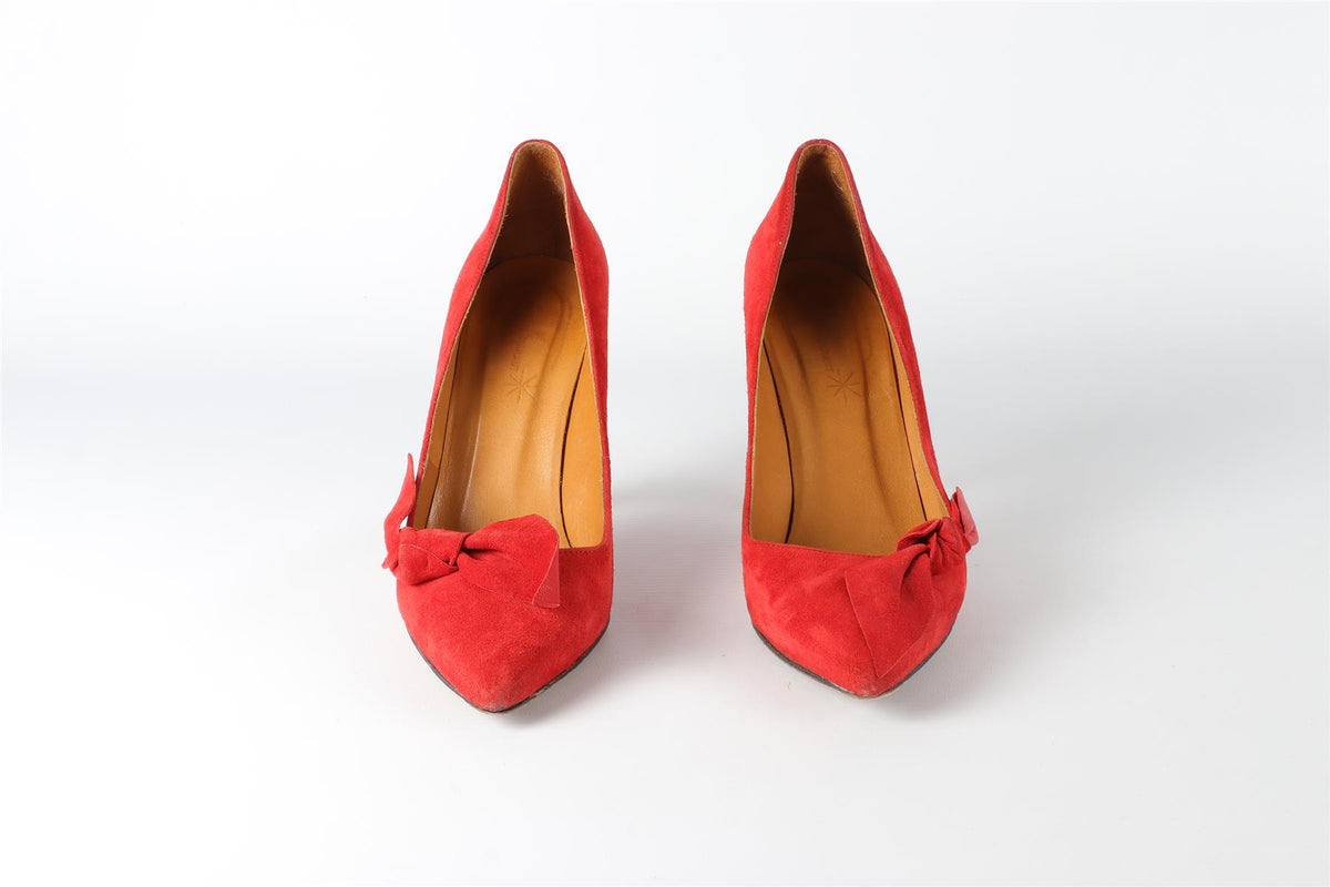 ISABEL MARANT RED SUEDE PUMPS EU 38 UK 5 US 8