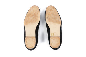 CROCKETT & JONES BLACK MEN'S VELVET LOAFERS EU 41.5 UK 7.5 US 8.5